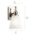 Cosabella One Light Wall Sconce (55090PN)