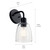 Meller One Light Wall Sconce (55100BK)
