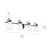 Erma Four Light Bath (55127BK)