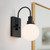 Hex One Light Wall Sconce (55149BK)