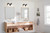 Hex Two Light Bath (55150BK)