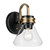 Kichler - 55153BKCLR - One Light Wall Sconce - Farum - Black