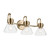Kichler - 55155CPZCLR - Three Light Bath - Farum - Champagne Bronze
