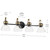 Farum Four Light Bath (55156BKCLR)