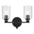 Gioe Two Light Bath (55225BKFLU)