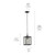 Lahden One Light Outdoor Pendant / Semi Flush (59008BKT)