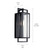 Goson One Light Outdoor Wall Mount (59087BK)