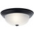 Kichler - 8112BK - Two Light Flush Mount - Black