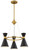 George Kovacs - P1823-248 - Three Light Mini Chandelier - Conic - Honey Gold