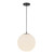 Kuzco Lighting - PD34212-BK/OP - One Light Pendant - Marco - Black/Opal Glass