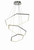 Thumprints - T1038-CH - LED Foyer Chandelier - Senary - Chrome