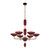 Verde Six Light Chandelier (519671STB/MGNT)
