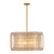 Kalco - 522655OL - Eight Light Chandelier - Fractal - Oxidized Gold Leaf