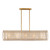 Kalco - 522661OL - Ten Light Linear Pendant - Fractal - Oxidized Gold Leaf