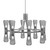 Toltec Lighting - 4808-GP-882 - 16 Light Chandelier - Everleigh - Graphite