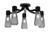 Toltec Lighting - 4817-MB-882 - Five Light Semi-Flush Mount - Everleigh - Matte Black