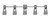 Toltec Lighting - 4825-GP-882 - Five Light Bath Bar - Everleigh - Graphite
