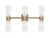 Toltec Lighting - 4826-NAB-881 - Six Light Bath Bar - Everleigh - New Age Brass