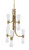 Toltec Lighting - 4846-NAB-881 - 12 Light Chandelier - Everleigh - New Age Brass