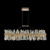 Allegri - 030260-038 - LED Island Pendant - Glacier - Brushed Champagne Gold