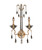Allegri - 031621-038-FR001 - Two Light Wall Bracket - Valencia - Brushed Champagne Gold