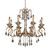 Allegri - 031651-038-FR001 - Eight Light Chandelier - Valencia - Brushed Champagne Gold