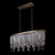 Allegri - 039661-044-FR001 - Six Light Island Pendant - Vezzo - Winter Brass