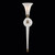 Allegri - 043621-044-WHITE - One Light Wall Sconce - Bianca - Winter Brass