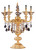 Allegri - 10495-016-FR000 - Five Light Table Lamp - Mendelssohn - Two Tone Gold - 24K