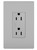 Legrand - 885TRGRY - Tamper-Resistant Outlet - radiant - Gray