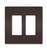 Legrand - RWP262 - Two-Gang Screwless Wall Plate - radiant - Brown
