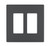 Legrand - RWP262GCC6 - Two-Gang Screwless Wall Plate - radiant - Graphite