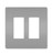 Legrand - RWP262GRY - Two-Gang Screwless Wall Plate - radiant - Gray