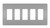 Legrand - RWP265GRY - Five-Gang Screwless Wall Plate - radiant - Gray
