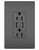 Legrand - TM826USBBK - 15A Tamper-Resistant USB Outlet - radiant - Black