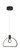 George Kovacs - P1903-66A-L - LED Pendant - Edison's Outline - Coal Black