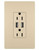Legrand - TM826USBI - 15A Tamper-Resistant USB Outlet - radiant - Ivory