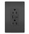 Legrand - WRR26USBAC6BK - Outdoor Ultra-Fast USB Outlet - radiant - Black