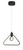 George Kovacs - P1905-66A-L - LED Pendant - Edison's Outline - Coal Black