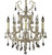 manufacturer_finish:Antique White Glossy|light_source:Incandescent|crystal:Oval Precision