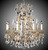 manufacturer_finish:Antique Black Glossy|light_source:Unspecified|crystal:Multiple Shapes Handcut Crystal