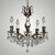 manufacturer_finish:Antique Black Glossy|light_source:Incandescent|crystal:A - Precision Clear French Pendaloque Crystal