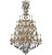 manufacturer_finish:Polished Brass w/Umber Inlay|light_source:Incandescent|crystal:French Pendaloque Precision