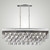 American Brass & Crystal - IL8375-PMN-38G - 12 Light Linear Chandelier - Valencia Modern - Polished Nickel
