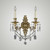 American Brass & Crystal - WS2080-O-U-03G-ST - Two Light Wall Sconce - Finisterra - French Gold Glossy