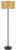 Cal Lighting - EC-1013FL - One Light Floor Lamp - Octavia - Bk