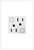 Legrand - AGFTR2152W4 - Tamper-Resistant 15A Duplex Self-Test GFCI Receptacles - adorne - White