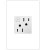 Legrand - ARPS152W4 - 15A Energy-Saving On/Off Outlet - adorne - White