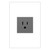 Legrand - ARTR151M10 - 15A Single Tamper-Resistant Outlet - adorne - Magnesium