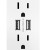 adorne Dual-USB Outlet (ARTRUSB153W4)